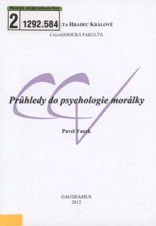 Průhledy do psychologie morálky