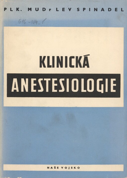 Klinická anestesiologie