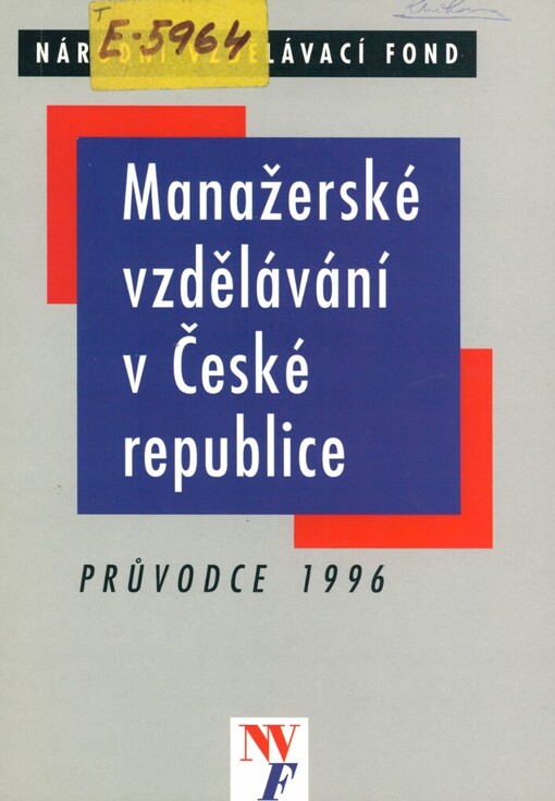Manažerské vzdělávání v České republice: průvodce 1996