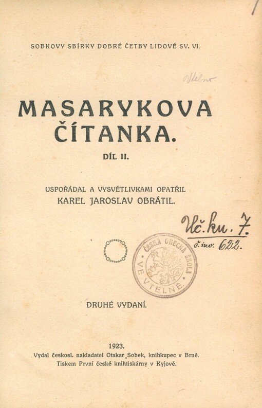 Masarykova čítanka