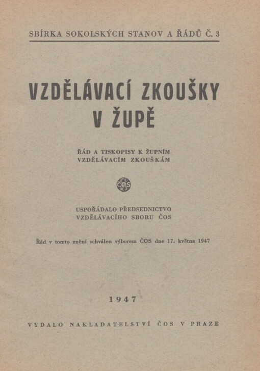 Vzdělávací zkoušky v župě: Řád a tiskopisy k župním vzdělávacím zkouškám