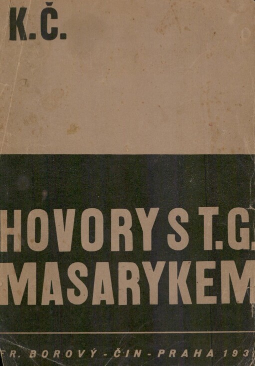 Hovory s T.G. Masarykem