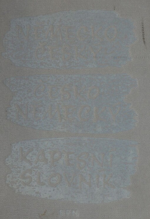 Německo-český a česko-německý kapesní slovník