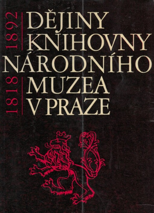 Dějiny Knihovny Národního muzea v Praze: 1818-1892