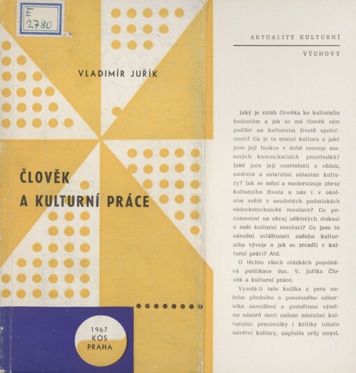 Člověk a kulturní práce
