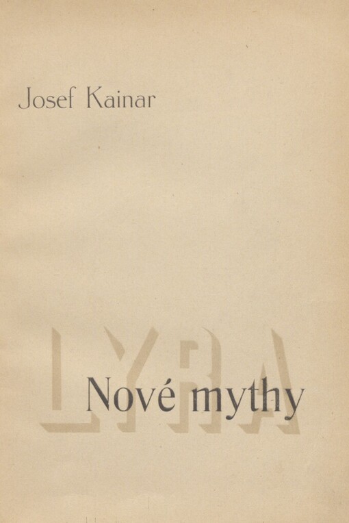 Nové mythy: [básně]