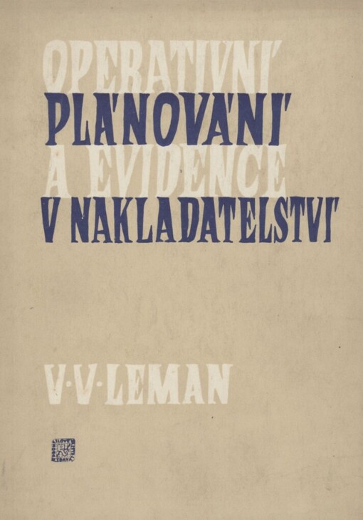 Operativní plánování a evidence v nakladatelství