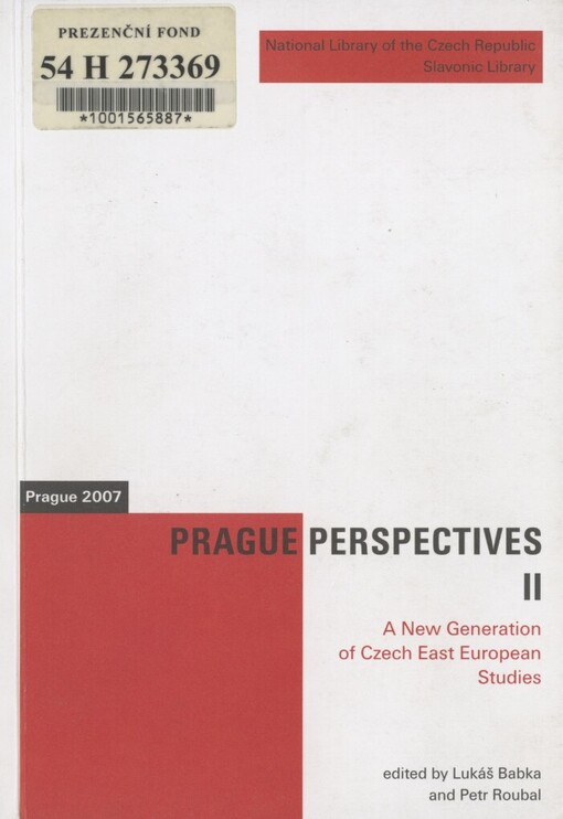 A new generation of Czech East European studies
