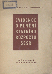 Evidence o plnění státního rozpočtu SSSR  (odkaz v elektronickém katalogu)