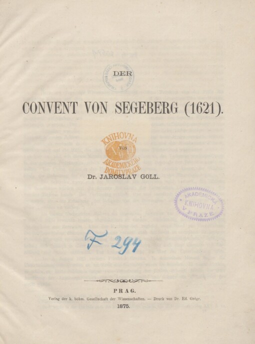 Convent von Segeberg (1621)