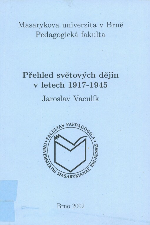 Přehled světových dějin v letech 1917-1945