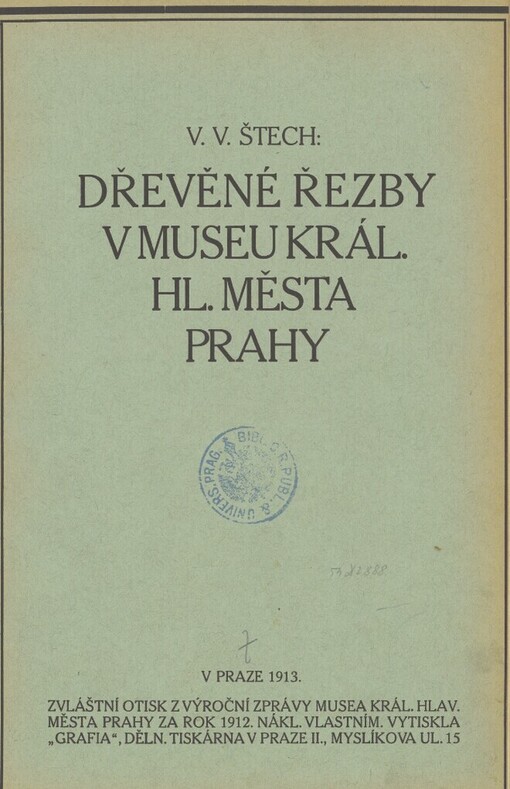Dřevěné řezby v museu král. hlav. města Prahy
