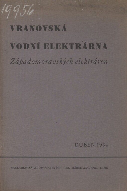 Vranovská vodní elektrárna Západomoravských elektráren