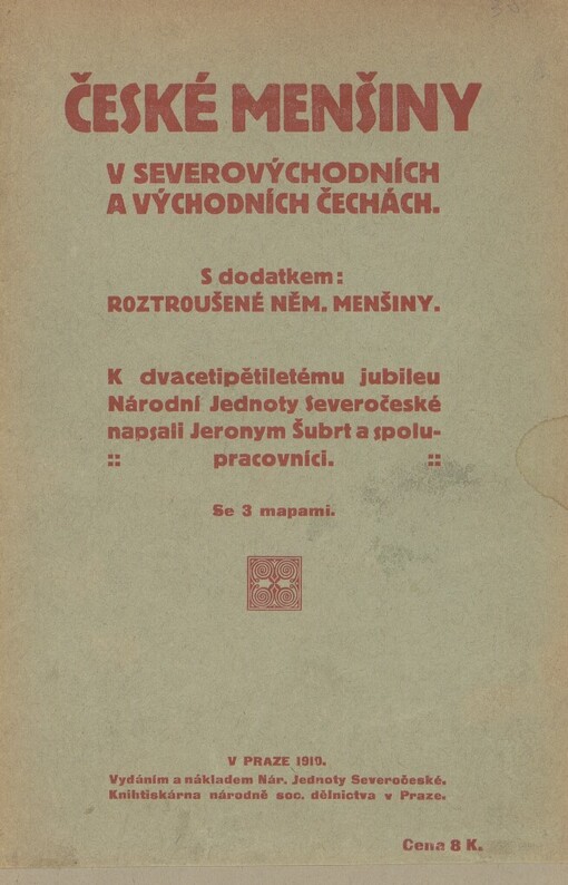 České menšiny v severovýchodních a východních Čechách: s dodatkem: roztroušené německé menšiny
