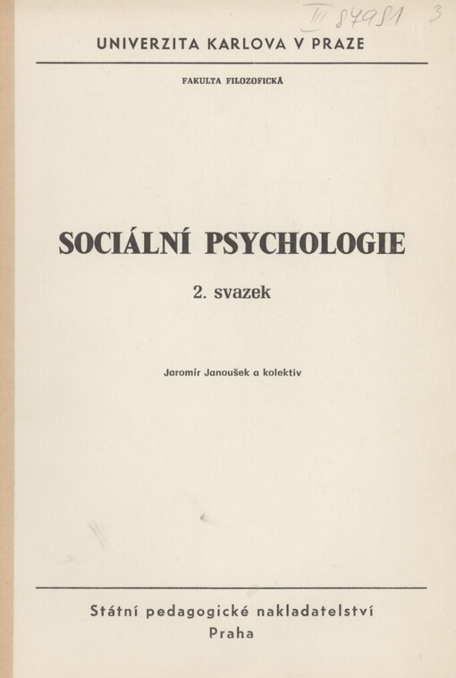 Sociální psychologie