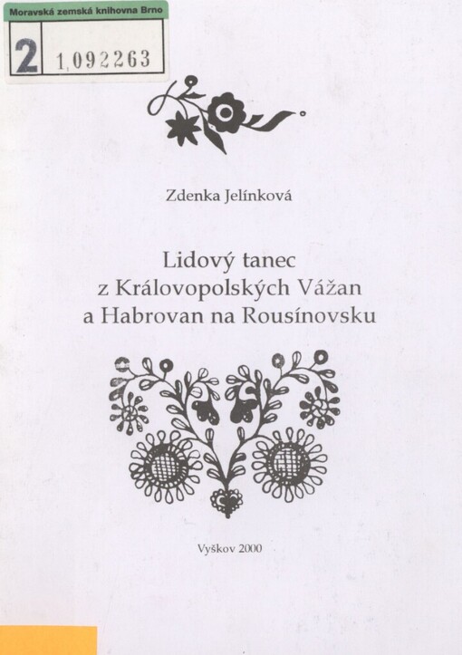 Lidový tanec z Královopolských Vážan a Habrovan na Rousínovsku