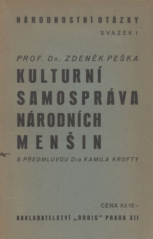 Kulturní samospráva národních menšin
