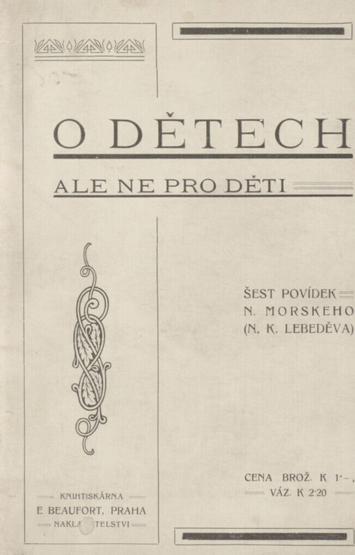O dětech, ale ne pro děti