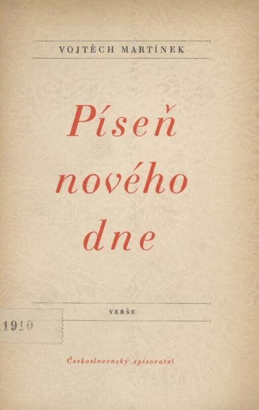 Píseň nového dne: verše