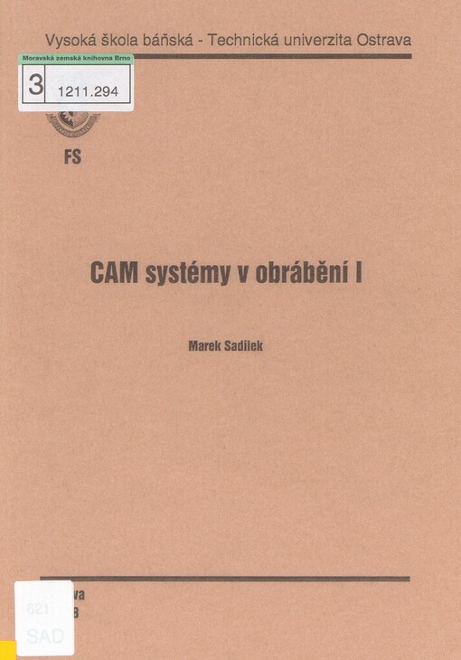 CAM systémy v obrábění I