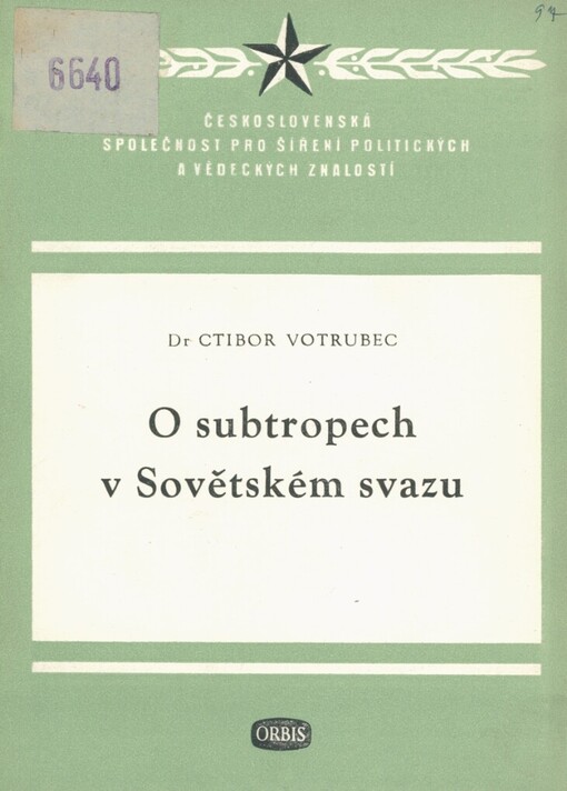 O subtropech v Sovětském svazu
