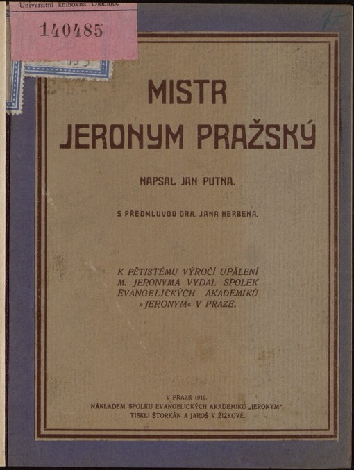 Mistr Jeroným Pražský