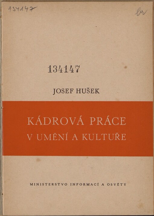 Kádrová práce v umění a kultuře