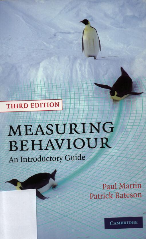 Measuring behaviour : an introductory guide