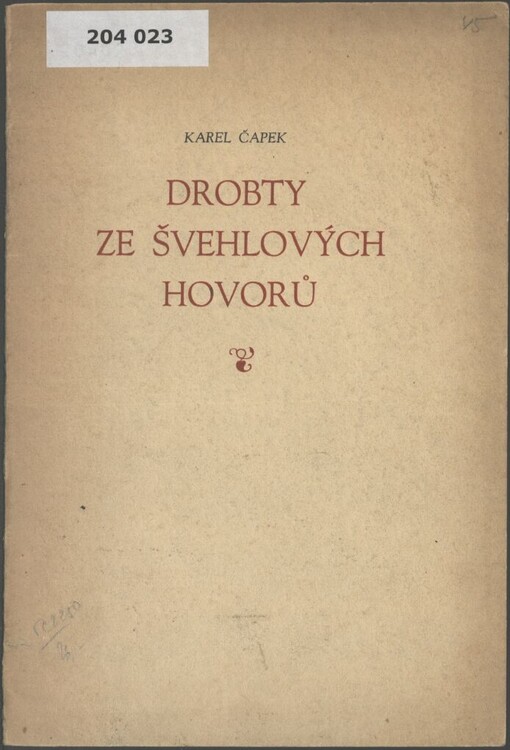 Drobty ze Švehlových hovorů