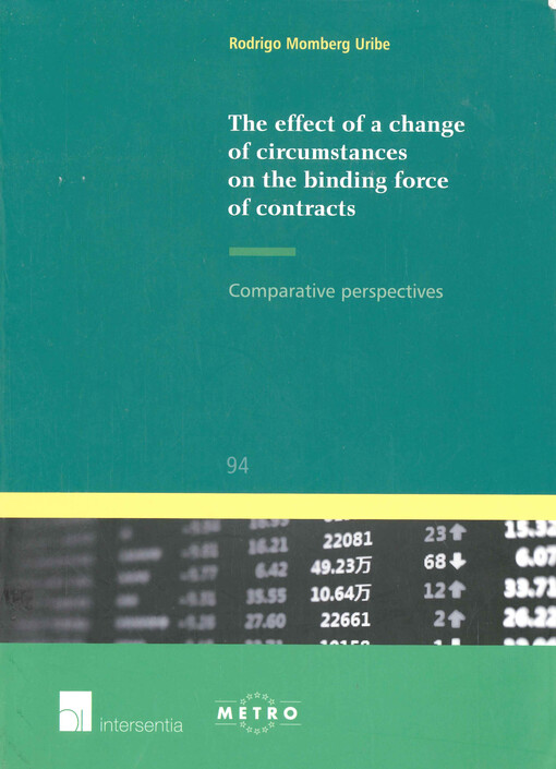The effect of a change of circumstances on the binding force of contracts : comparative perspectives