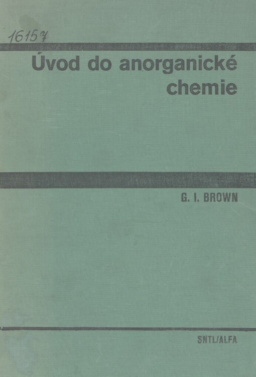 Úvod do anorganické chemie: vysokoškolská učebnice pro přírodovědné fakulty