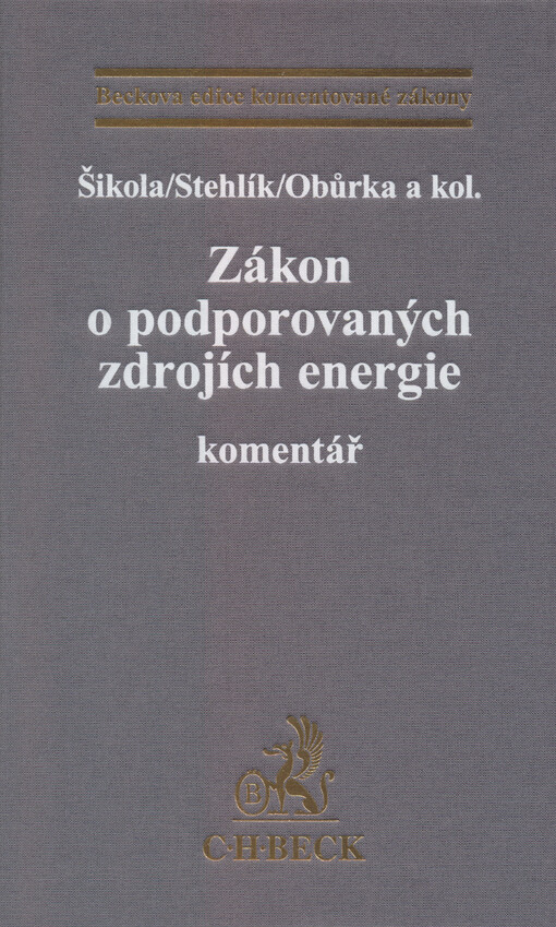 Zákon o podporovaných zdrojích energie : komentář