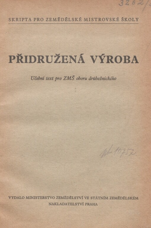 Přidružená výroba: učební text pro ZMŠ oboru drůbežnického