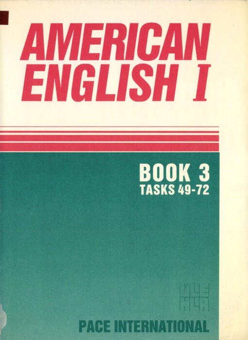 American English I, vocabulary