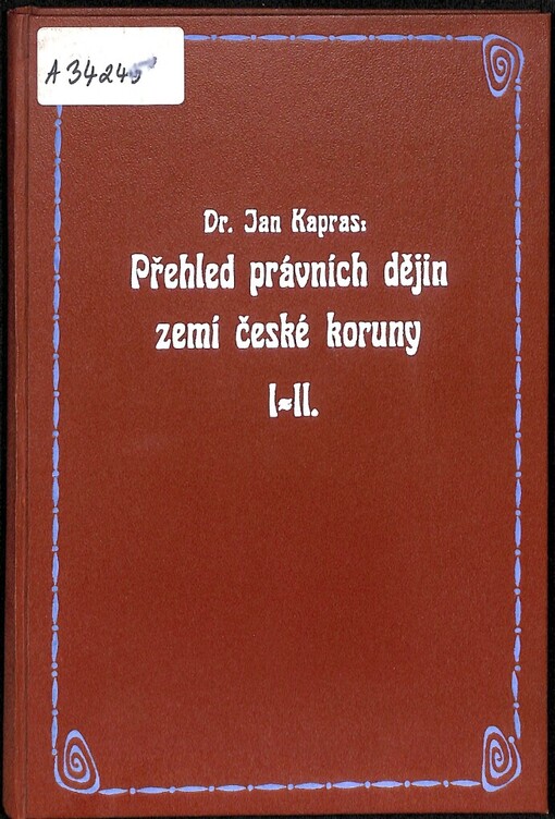 Přehled právních dějin zemí české koruny