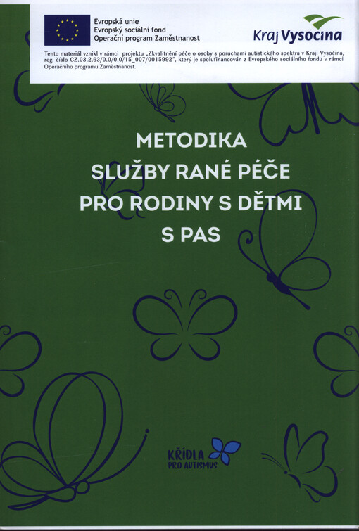Metodika služby rané péče pro rodiny s dětmi s PAS