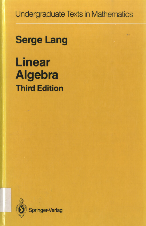 Linear algebra