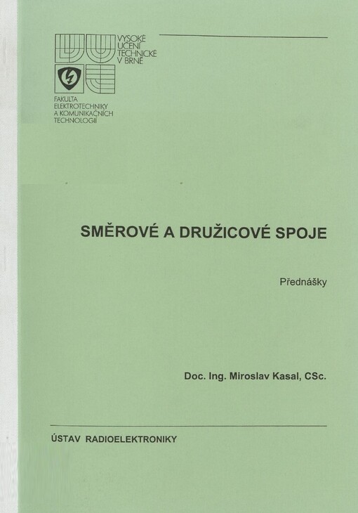 Směrové a družicové spoje :přednášky