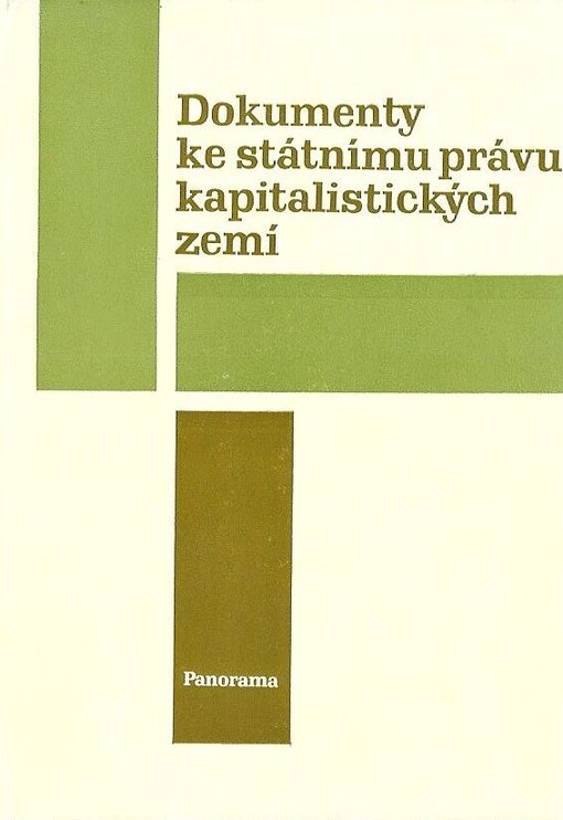 Dokumenty ke státnímu právu kapitalistických zemí :celost. vysokošk. příručka pro stud. právnických fakult