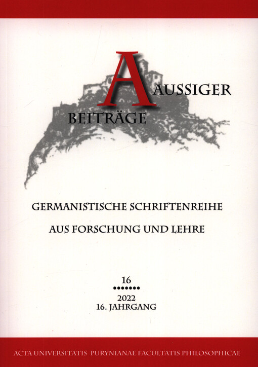 Aussiger Beiträge : germanistische Schriftenreihe aus Forschung und Lehre