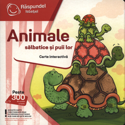 Animale sălbatice şi puii lor : carte interactivă