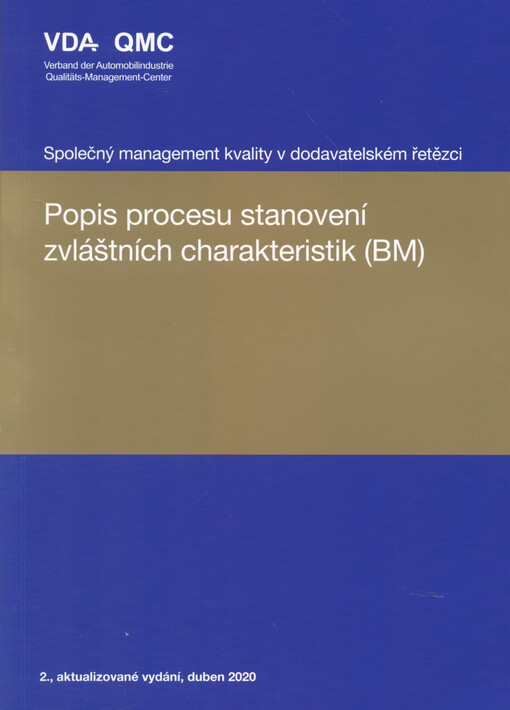 Popis procesu stanovení zvláštních charakteristik (BM)