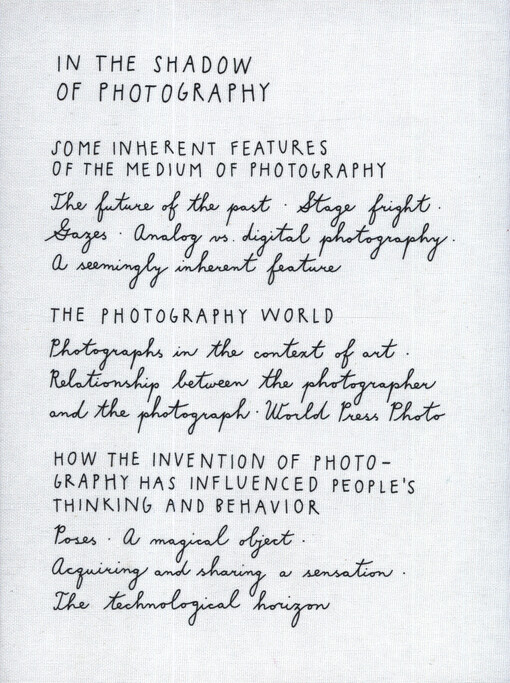 In the shadow of photography