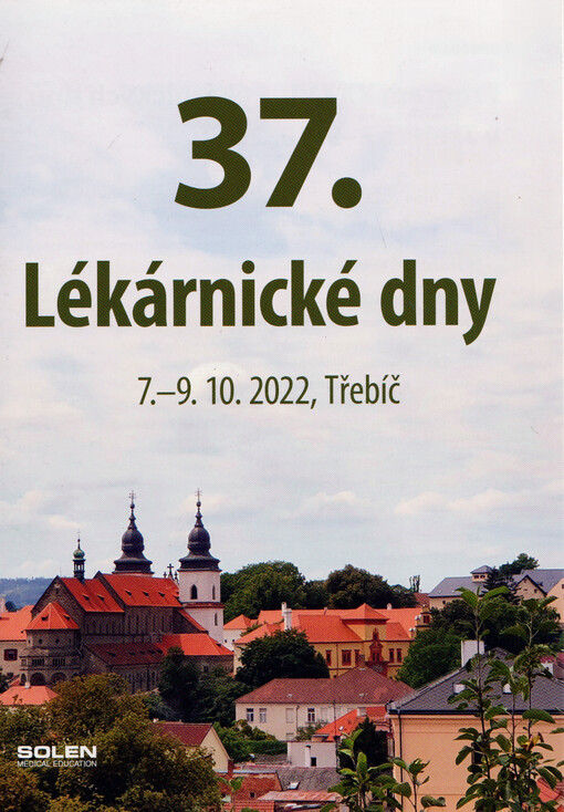 37. Lékárnické dny : 7.-9.-10.2022, Třebíč