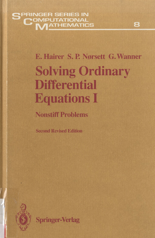 Solving ordinary differential equations. I, Nonstiff problems
