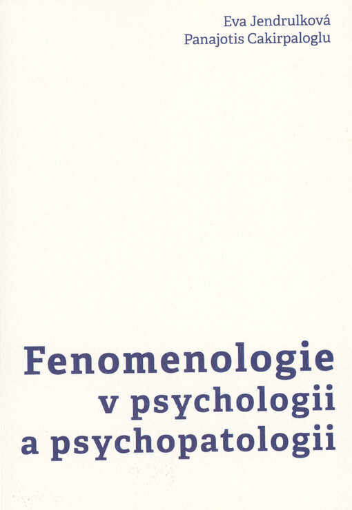 Fenomenologie v psychologii a psychopatologii