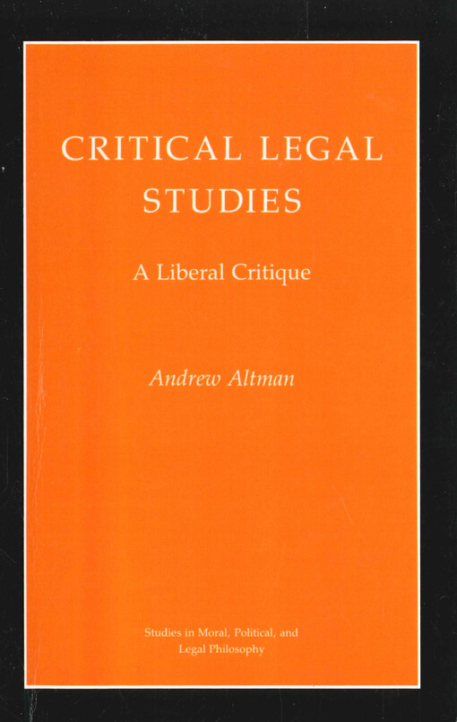 Critical legal studies : a liberal critique