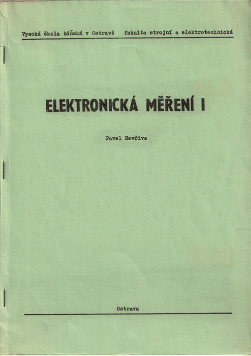 Elektronická měření I