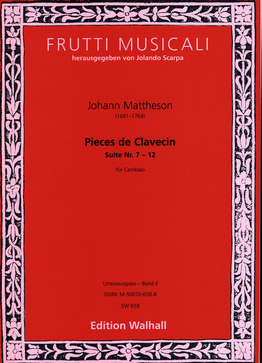 Suites pour le Clavecin. Band II, Nr. VII-XII
