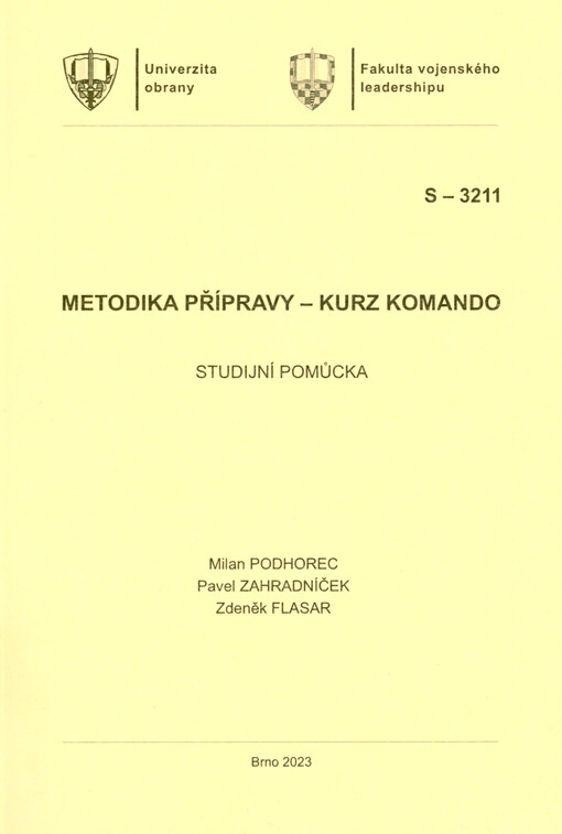 Metodika přípravy - kurz KOMANDO : studijní pomůcka